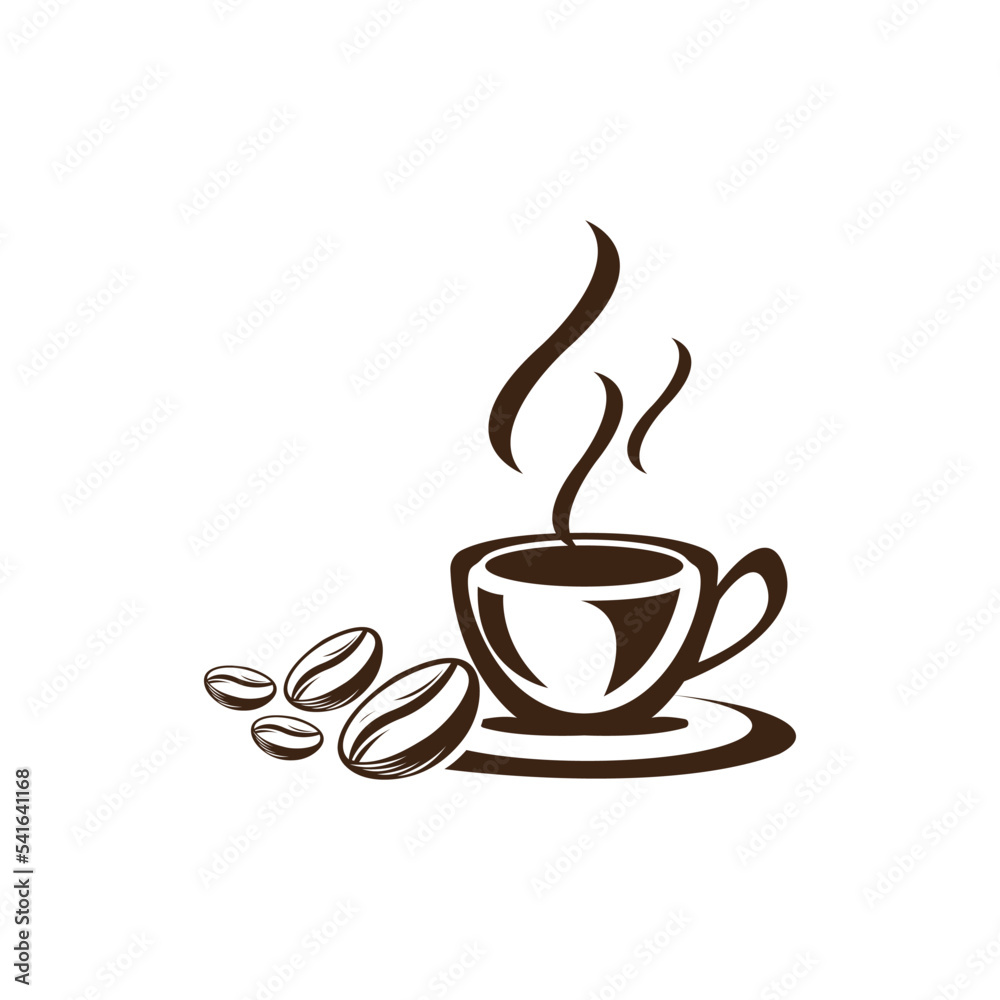 Obraz premium Coffee cup Logo Template vector icon