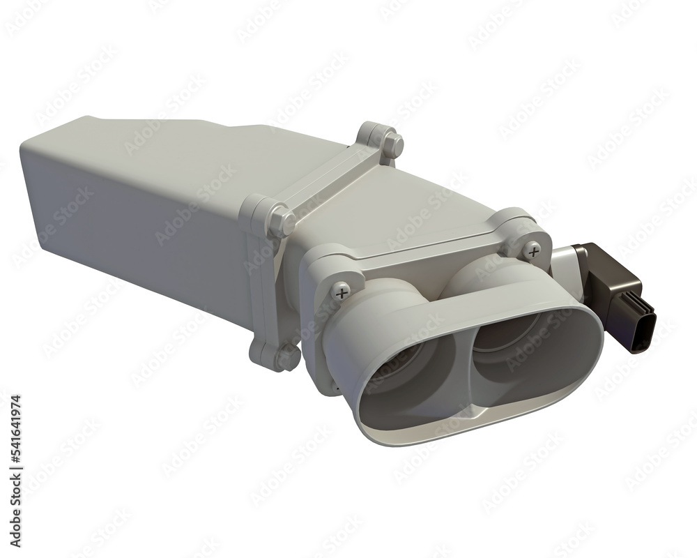 Car Super Charger 3D rendering on white background Car Super Charger 3D rendering on white background
