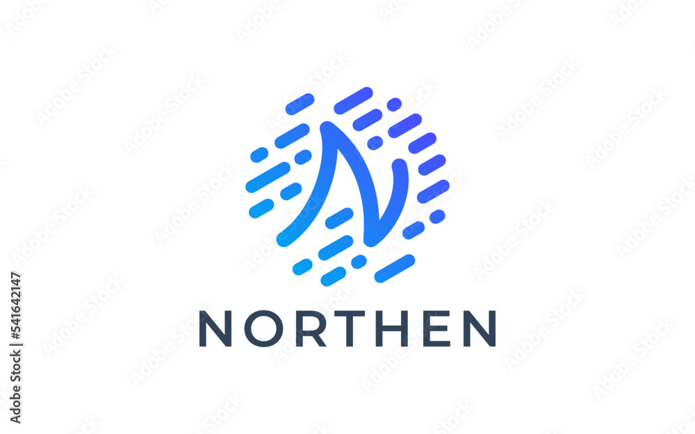 letter n technology logo design templates letter n technology logo design templates