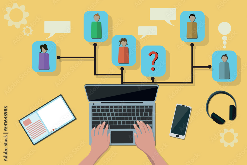 Remote team work from home. Virtual video conference screen. Online home learning.Remote conference or virtual meeting. Freelance human resources. Remote team work from home. Virtual video conference screen. Online home learning.Remote conference or virtual meeting. Freelance human resources.
