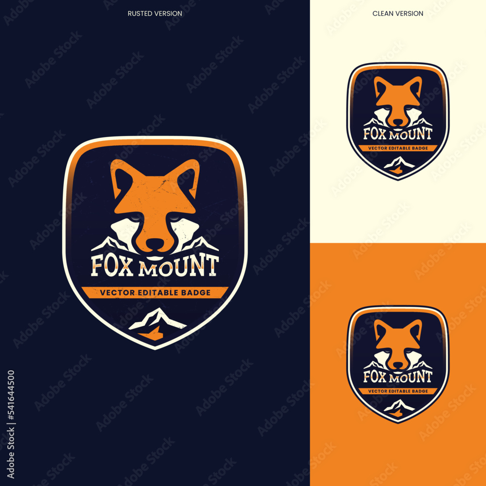 fox mountain badge