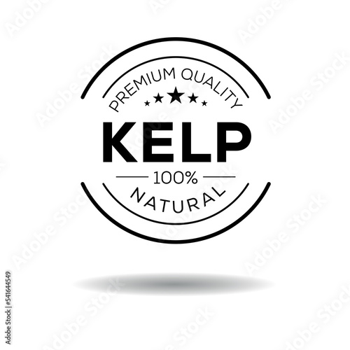 Creative (Kelp), Kelp label, vector illustration.