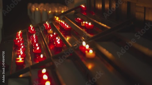 Lighting a candle for loved ones