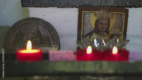 Lighting a candle for loved ones