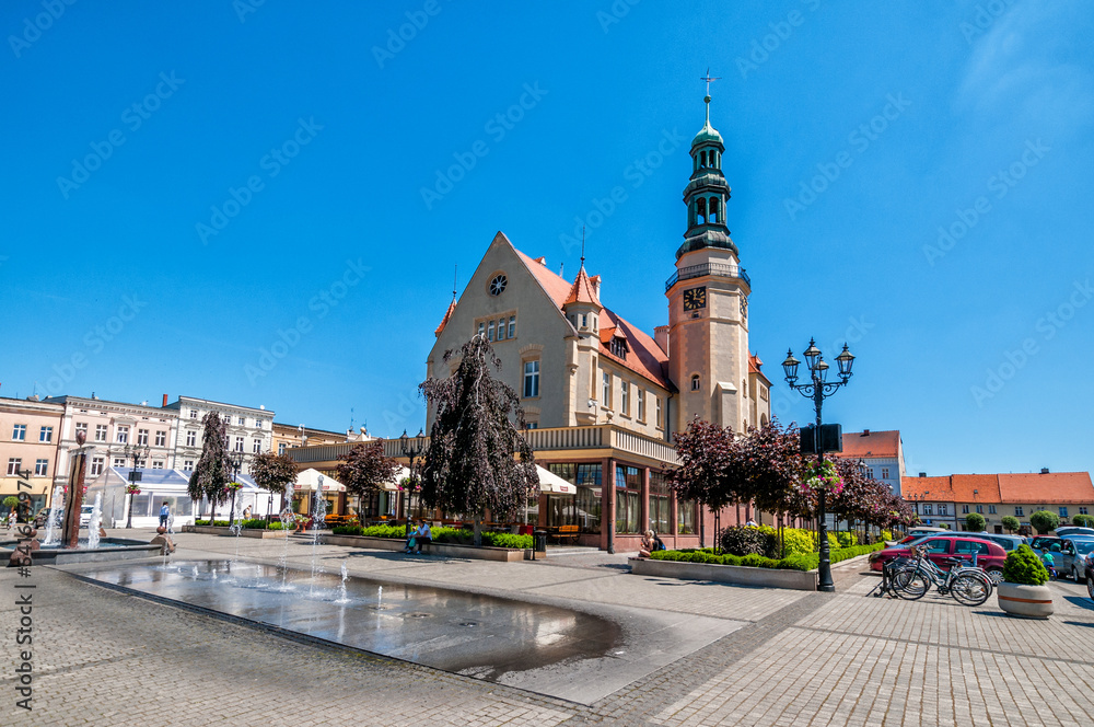 Neo-Renaissance Town Hall. Krotoszyn, Greater Poland Voivodeship, Poland.