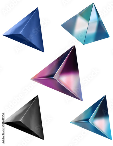 set of geometric shapes