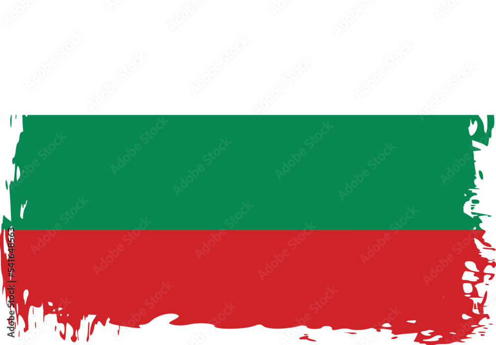 Fototapeta premium Grunge Bulgaria flag.flag of Bulgaria,banner vector illustration. Vector illustration eps10.