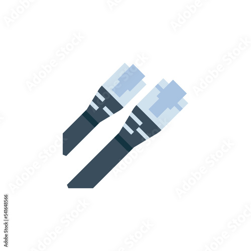 lan cable vector icon. computer component icon flat style. perfect use for logo, presentation, website, and more. simple modern icon design flat style