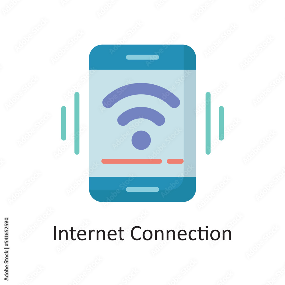 Internet Connection Vector  Flat Icon Design illustration. Cloud Computing Symbol on White background EPS 10 File