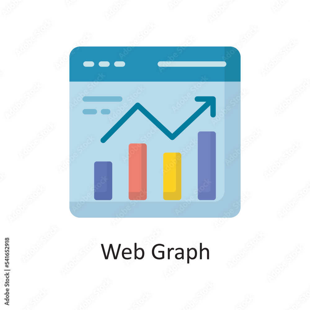 Web Graph Vector Flat Icon Design illustration. Cloud Computing Symbol on White background EPS 10 File Web Graph Vector Flat Icon Design illustration. Cloud Computing Symbol on White background EPS 10 File