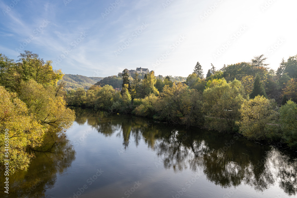 Rotenfels in Bad Münster am Stein Ebernburg, Okt 2022 Rotenfels in Bad Münster am Stein Ebernburg, Okt 2022