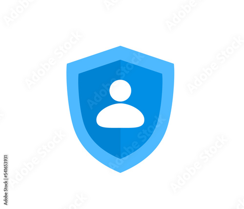 insurance policy human protection flat icon