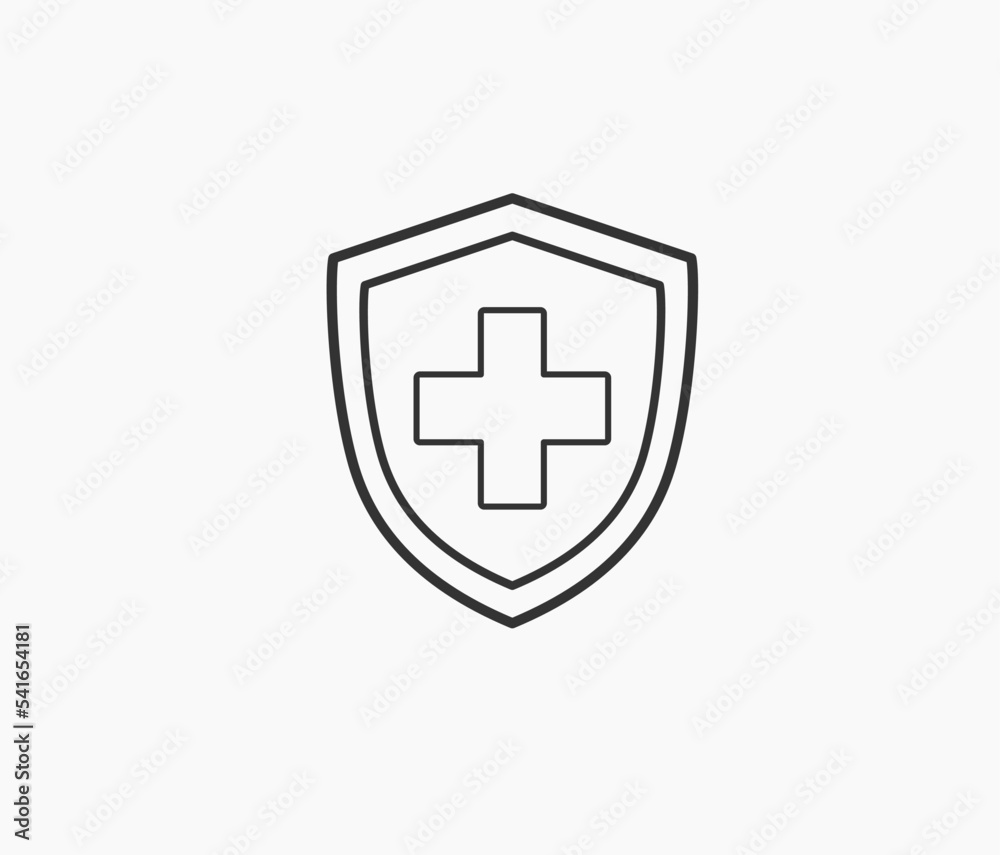 insurance policy medical line icon insurance policy medical line icon