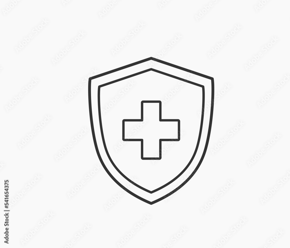 insurance policy healthcare protection line icon insurance policy healthcare protection line icon