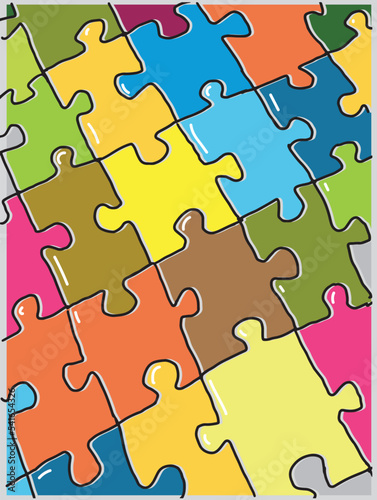 Jigsaw puzzle background
