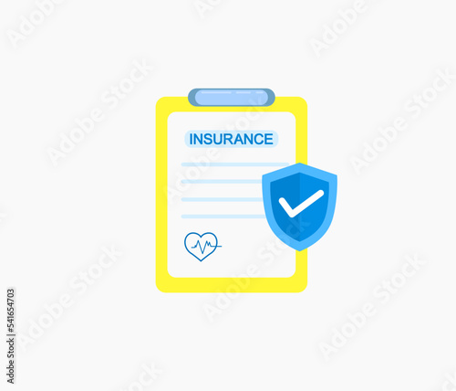 insurance policy and shield icon