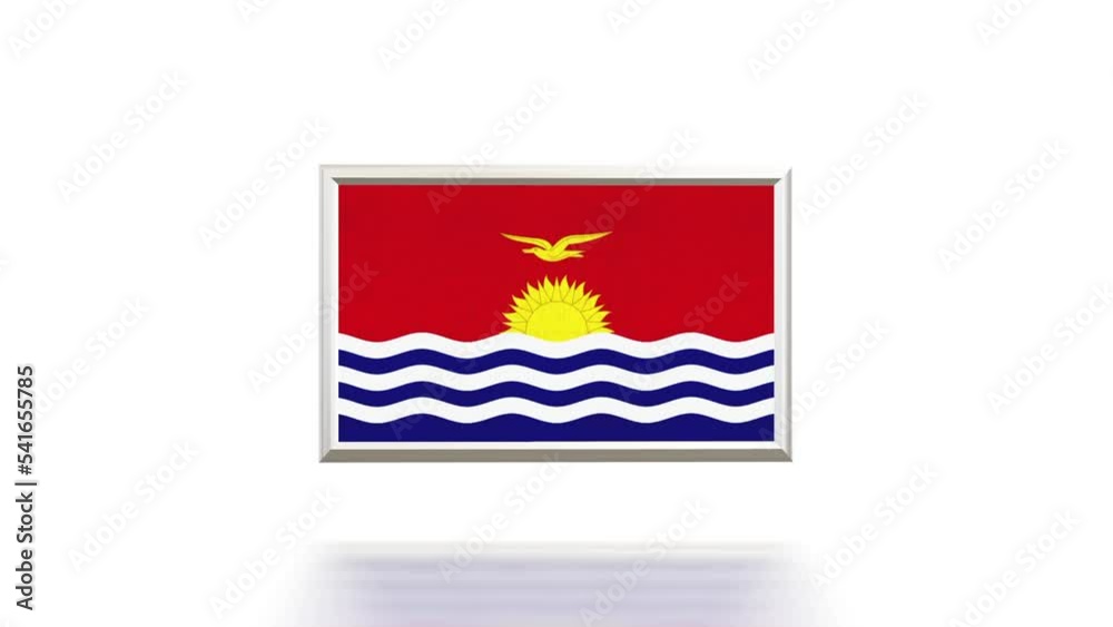 KIRIBATI 3D Flag Rotation Loop KIRIBATI 3D Flag Rotation Loop