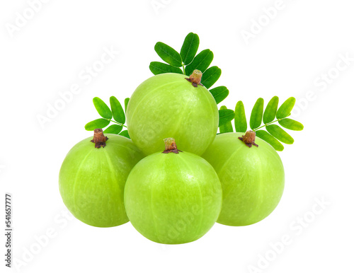 Indian gooseberry isolated on  transparent png
