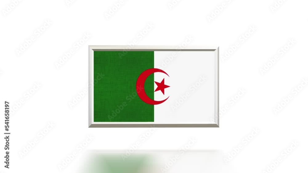 ALGERIA 3D Flag Rotation Loop ALGERIA 3D Flag Rotation Loop