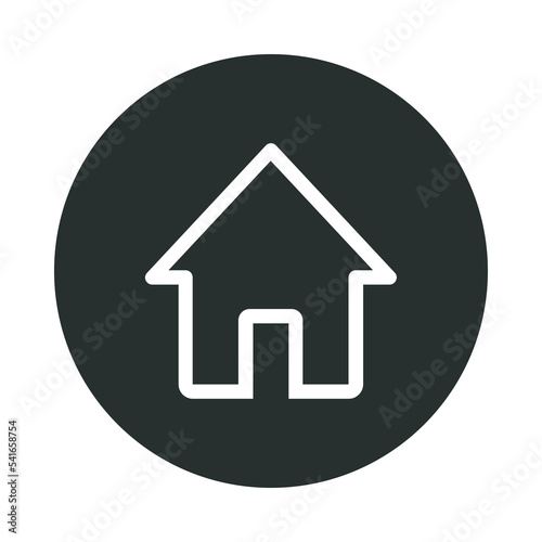 Glyph Circle Home Icon