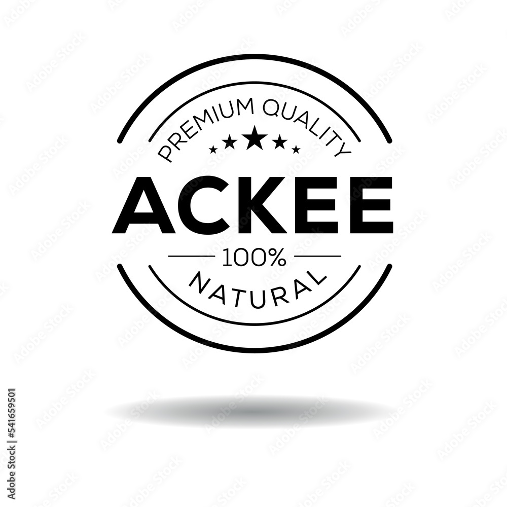 Obraz premium Creative (Ackee), Ackee label, vector illustration.