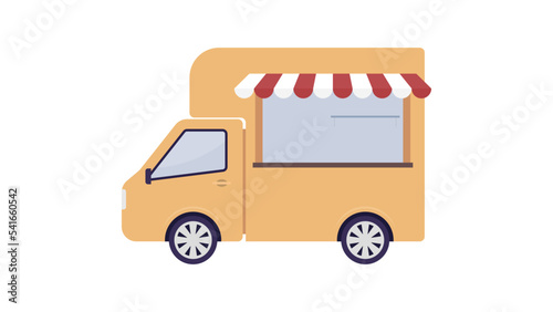 キッチンカー・ケータリングカー・フードトラック・移動販売のイラスト素材｜mayucolor03