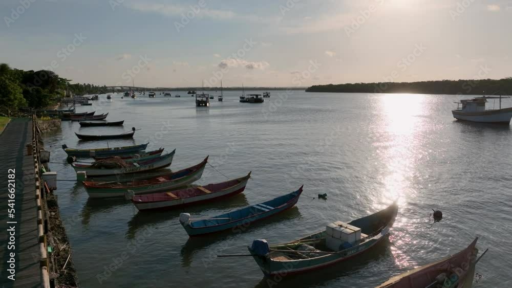 Sunset sky at Aracaju Brazil. Famous Sunset Edge at Aracaju Brazil. Sergipe state at Northeast. Vacation destination. Tropical destination. Vacation Travel. Aracaju Sergipe. Aracaju Brazil.