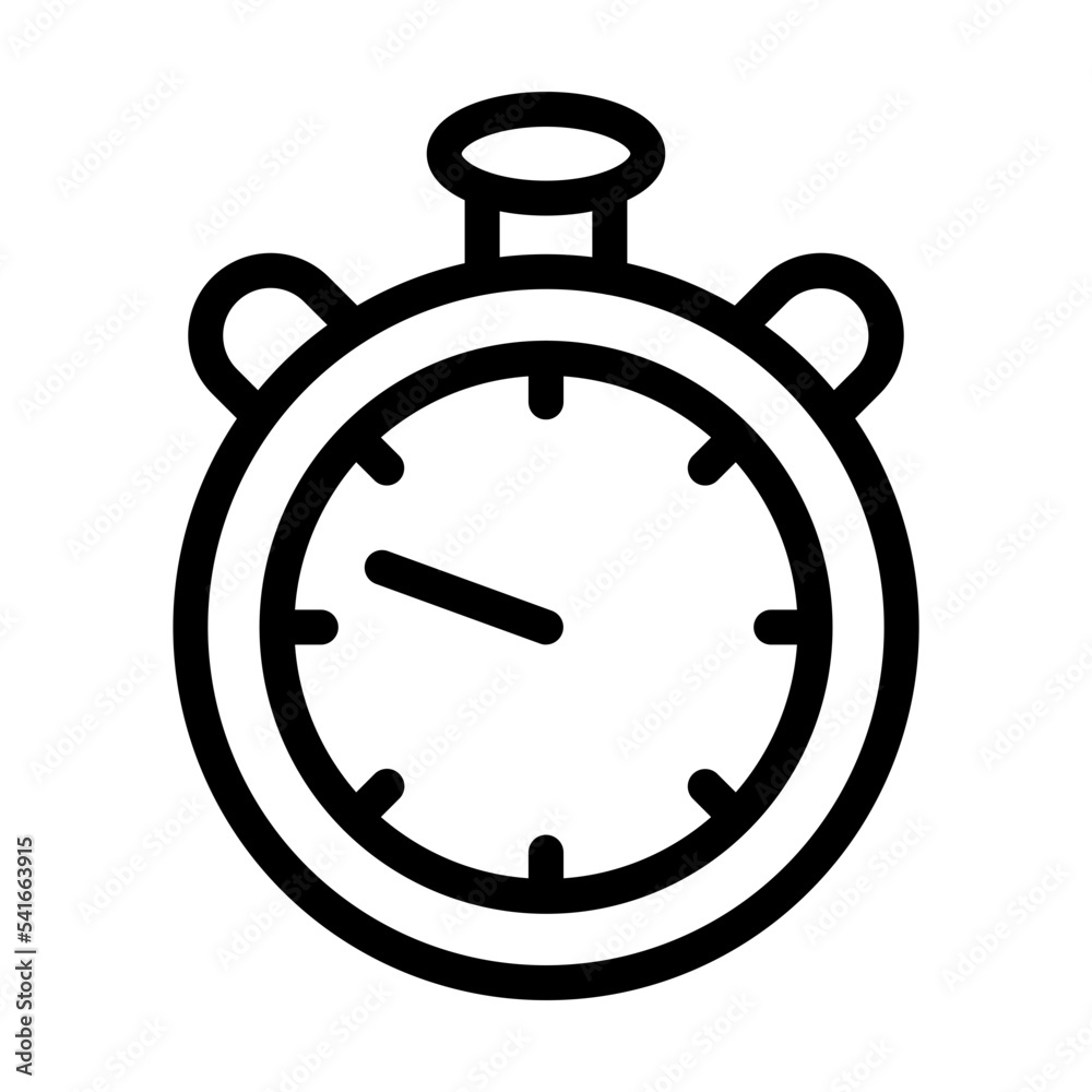 Stopwatch Icon Design Stock-Vektorgrafik | Adobe Stock