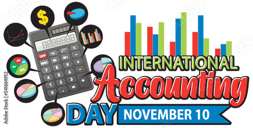 International accounting day banner design