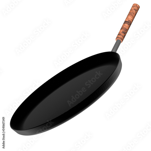Metallic Pan Illustration Design Art