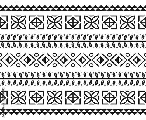 Seamless aztec ethnic tribal pattern. Background for fabric, wallpaper, card template, wrapping paper, carpet, textile, cover. ethnic style pattern