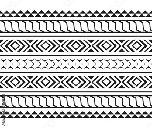 Polynesian Maori tribal seamless pattern. Background for fabric, wallpaper, card template, wrapping paper, carpet, textile, cover. ethnic tattoo style pattern