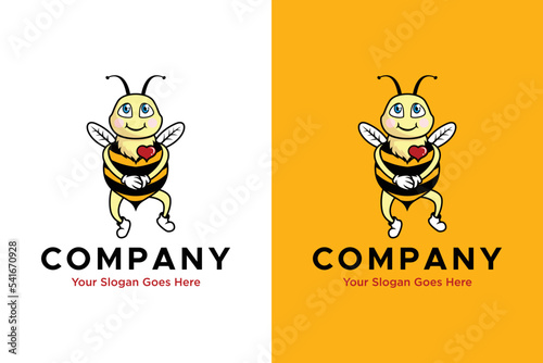 good-hearted bee logo