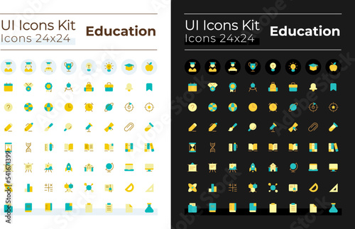 UI-icons Education flat color icon vector