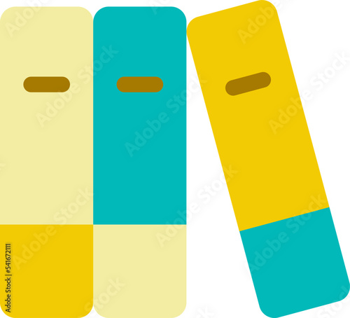 UI icons Education flat color icon vector