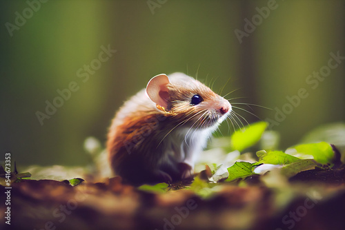 Cute Dormouse in the wood