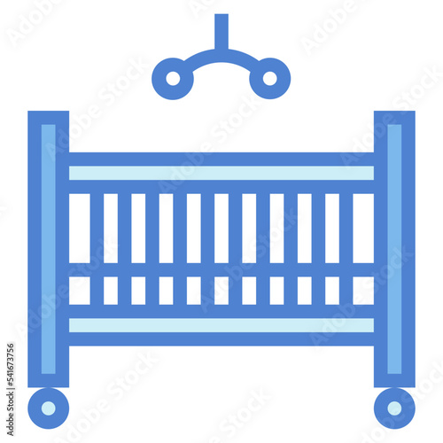 crib two tone icon style