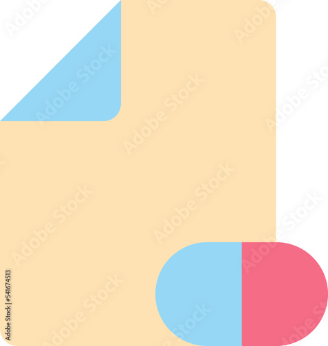 UI icons Medicine flat color vector
