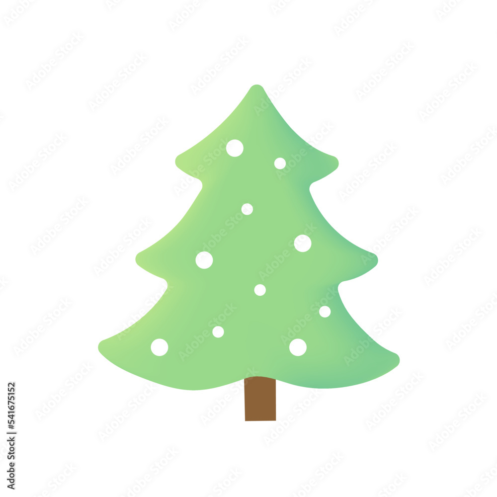 Vector illustration of christmas tree isolated on white background Vector illustration of christmas tree isolated on white background