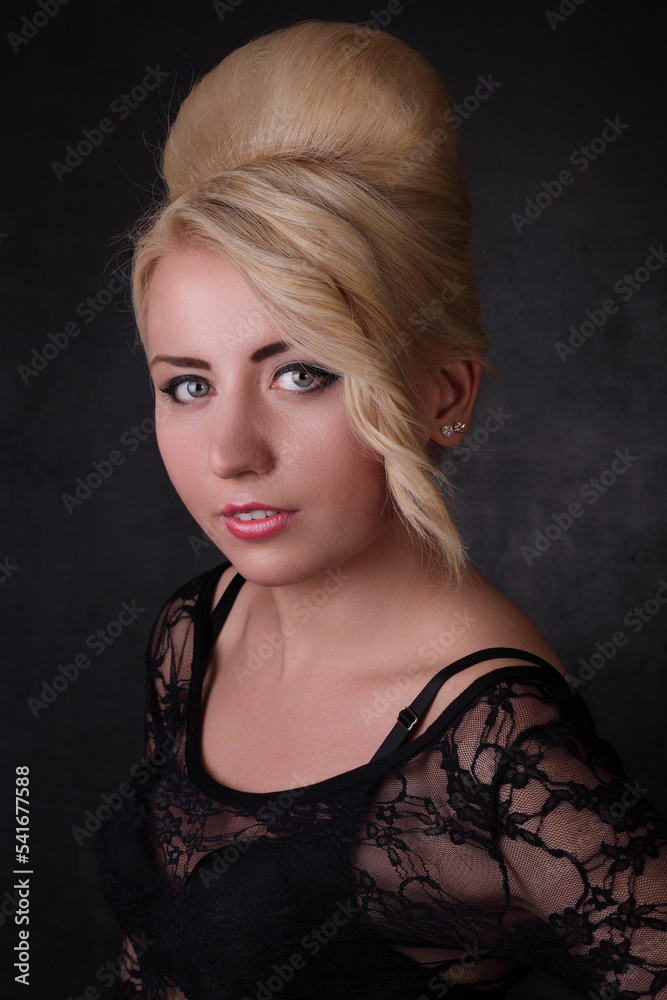 Fototapeta premium Young woman with styled hair