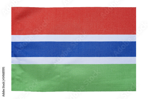 National flag of the country Gambia, isolate © igorgeiger