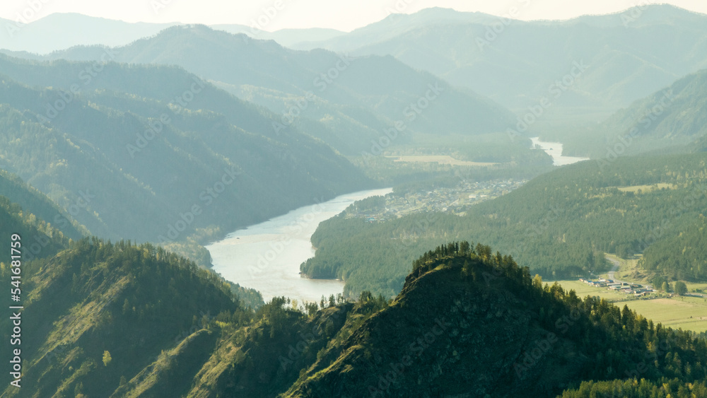 Fototapeta premium view from the top of mountain