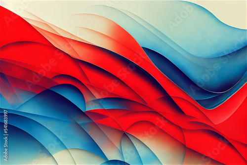 Red, blue and white background