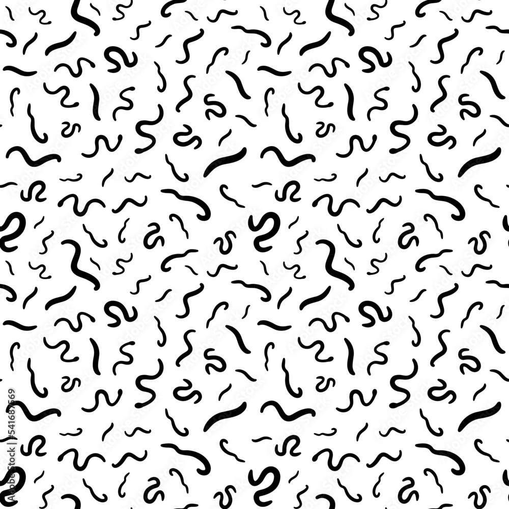 Seamless pattern with Helminths and Roundworms - vector background Seamless pattern with Helminths and Roundworms - vector background