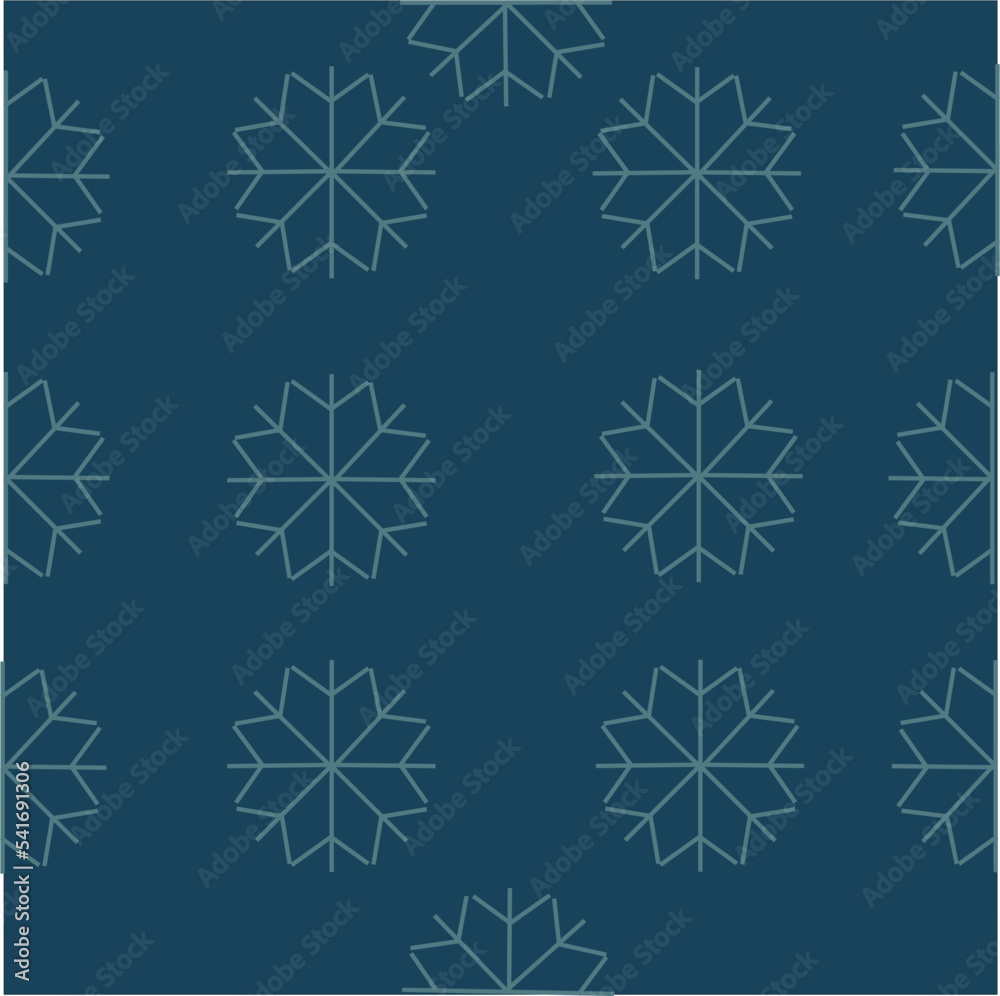 Pattern with blue snowflakes on a blue background Pattern with blue snowflakes on a blue background