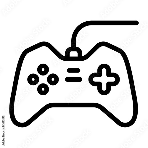 game pad line icon