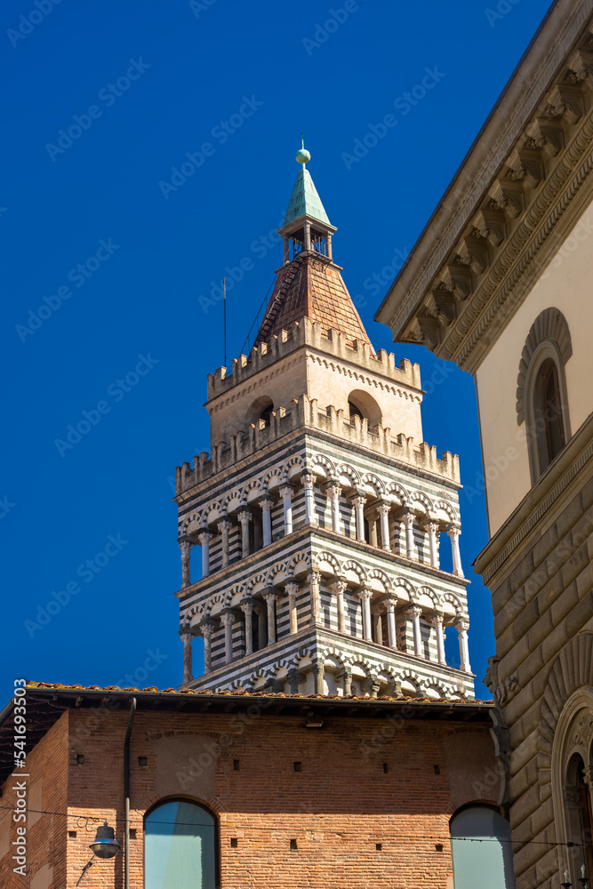 Top of Pistoia belltower, Tuscany,  Italy