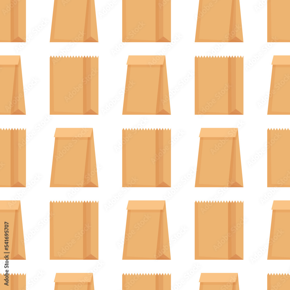 Vector illustration of a paper bag pattern. Print shopping for store. Purchase in the store. Flat style drawing. Vector illustration of a paper bag pattern. Print shopping for store. Purchase in the store. Flat style drawing.