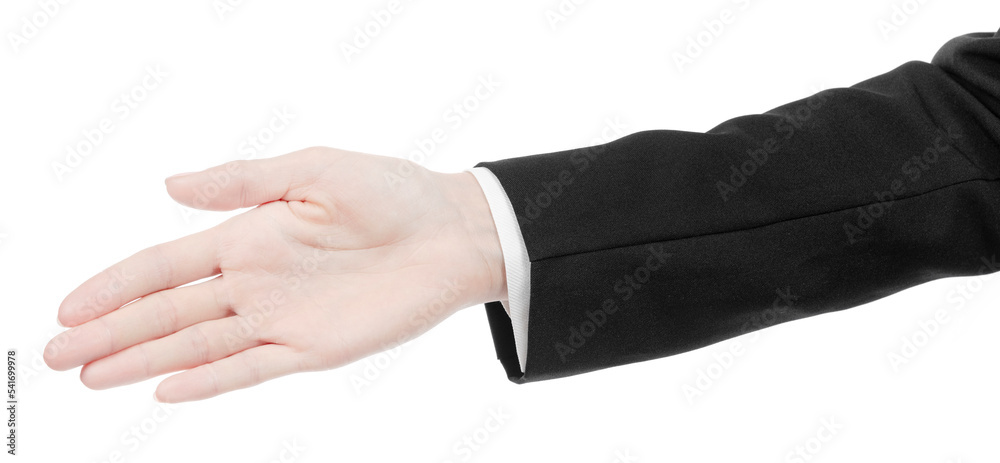 Female caucasian hands in black and white office clothes isolated white background. business woman hands showing different gestures. Office Style Female caucasian hands in black and white office clothes isolated white background. business woman hands showing different gestures. Office Style