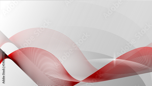 Abstract wavy stripes on a white background isolated.